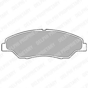 комплект спирачно феродо, дискови спирачки LP1634