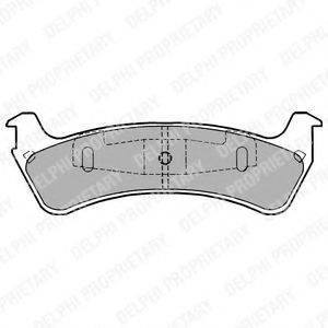 комплект спирачно феродо, дискови спирачки LP1635