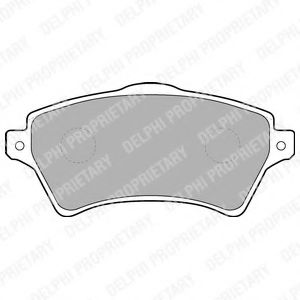 комплект спирачно феродо, дискови спирачки LP1652