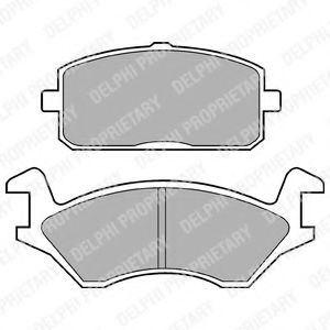 комплект спирачно феродо, дискови спирачки LP169