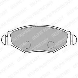 комплект спирачно феродо, дискови спирачки LP1699