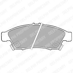 комплект спирачно феродо, дискови спирачки LP1739