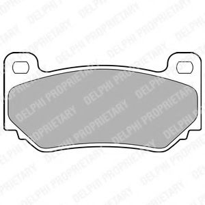 комплект спирачно феродо, дискови спирачки LP1774