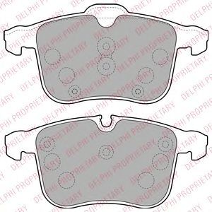 комплект спирачно феродо, дискови спирачки LP1783