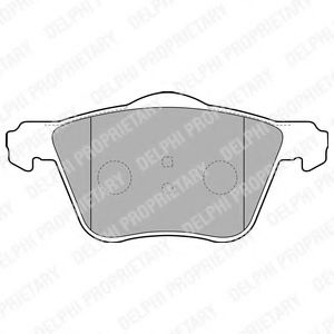 комплект спирачно феродо, дискови спирачки LP1787