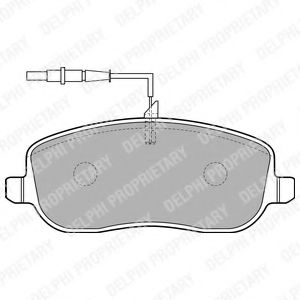 комплект спирачно феродо, дискови спирачки LP1792