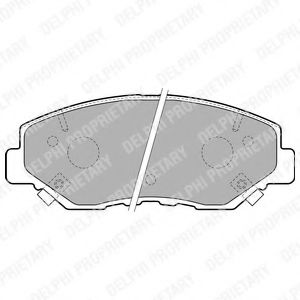 комплект спирачно феродо, дискови спирачки LP1806