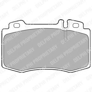 комплект спирачно феродо, дискови спирачки LP1828