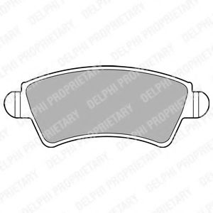 комплект спирачно феродо, дискови спирачки LP1846