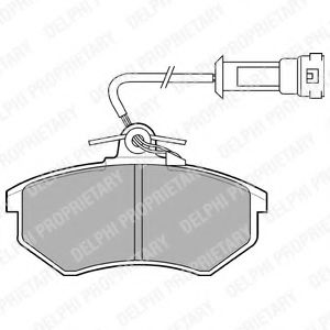 комплект спирачно феродо, дискови спирачки LP431