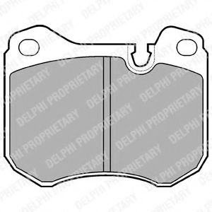 комплект спирачно феродо, дискови спирачки LP446