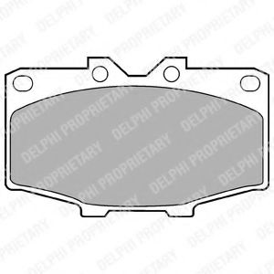 комплект спирачно феродо, дискови спирачки LP448