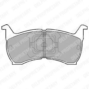 комплект спирачно феродо, дискови спирачки LP465