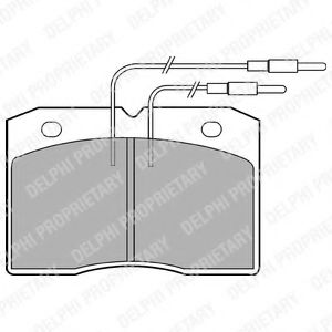 комплект спирачно феродо, дискови спирачки LP501