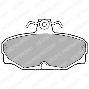 комплект спирачно феродо, дискови спирачки LP507