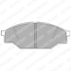 комплект спирачно феродо, дискови спирачки LP538