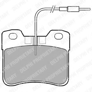 комплект спирачно феродо, дискови спирачки LP563