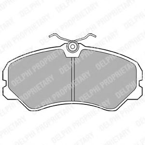 комплект спирачно феродо, дискови спирачки LP567