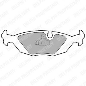 комплект спирачно феродо, дискови спирачки LP576