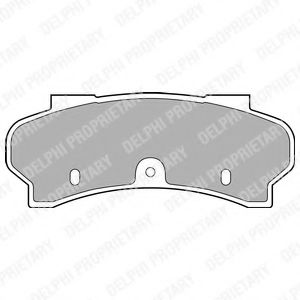 комплект спирачно феродо, дискови спирачки LP588