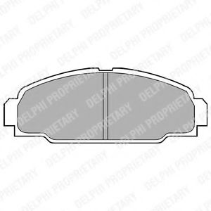 комплект спирачно феродо, дискови спирачки LP607