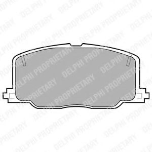 комплект спирачно феродо, дискови спирачки LP613