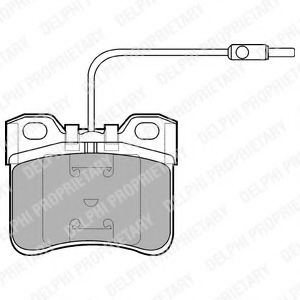 комплект спирачно феродо, дискови спирачки LP652