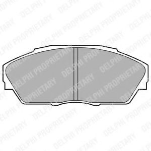 комплект спирачно феродо, дискови спирачки LP665