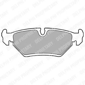 комплект спирачно феродо, дискови спирачки LP669