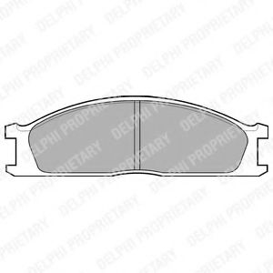 комплект спирачно феродо, дискови спирачки LP726