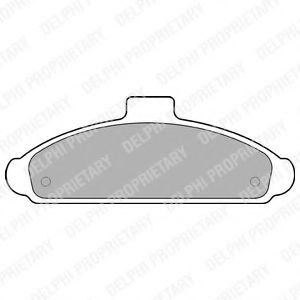 комплект спирачно феродо, дискови спирачки LP738