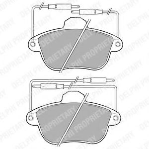 комплект спирачно феродо, дискови спирачки LP741