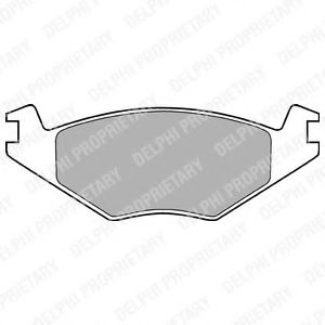 комплект спирачно феродо, дискови спирачки LP760
