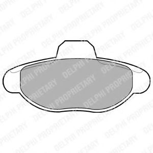 комплект спирачно феродо, дискови спирачки LP771