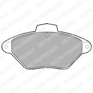 комплект спирачно феродо, дискови спирачки LP792