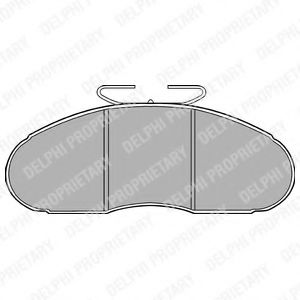 комплект спирачно феродо, дискови спирачки LP828
