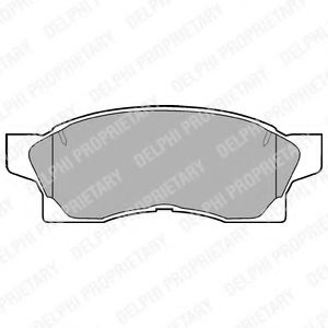 комплект спирачно феродо, дискови спирачки LP867