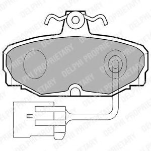 комплект спирачно феродо, дискови спирачки LP868