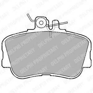 комплект спирачно феродо, дискови спирачки LP881