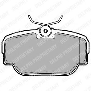 комплект спирачно феродо, дискови спирачки LP914