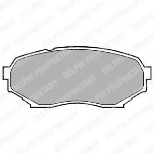 комплект спирачно феродо, дискови спирачки LP934