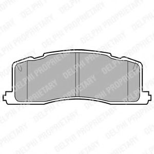 комплект спирачно феродо, дискови спирачки LP943