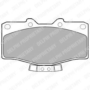 комплект спирачно феродо, дискови спирачки LP951