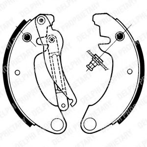 комплект спирачна челюст LS1157