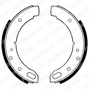 комплект спирачна челюст, ръчна спирачка LS1169