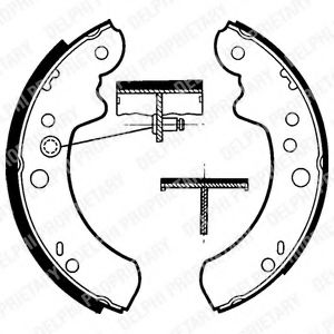 комплект спирачна челюст LS1313