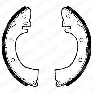 комплект спирачна челюст LS1327