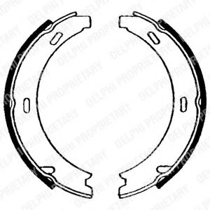 комплект спирачна челюст, ръчна спирачка LS1637