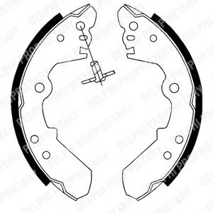 комплект спирачна челюст LS1687