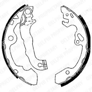 комплект спирачна челюст LS1850